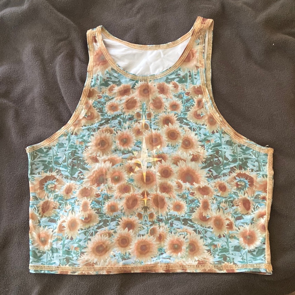 Teeki sunflower mermaid top